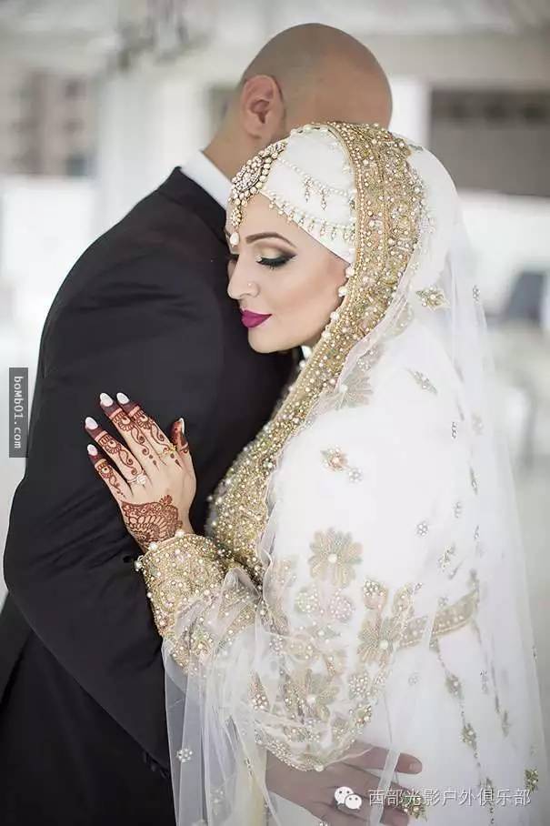 穆斯林女性的婚纱头巾:比你想象的还要美!