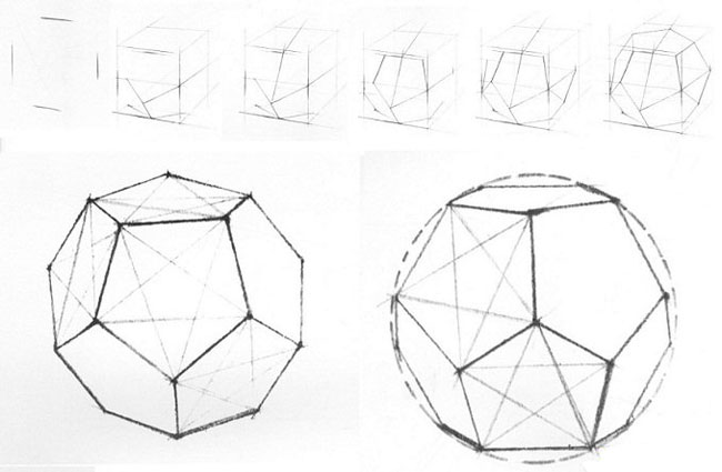 如何学素描——球体的画法和理论分析图解