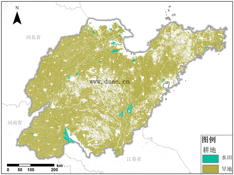 科技 正文  耕地分类标准 山东省2008年耕地资源分布图