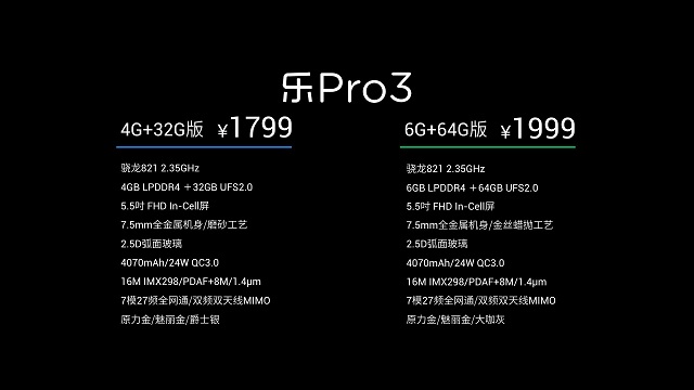 乐视新旗舰乐Pro3发布 引发新一轮王者之争 - 