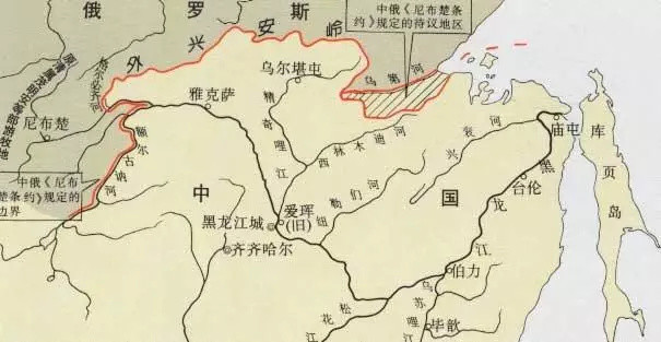 1689年中俄尼布楚条约