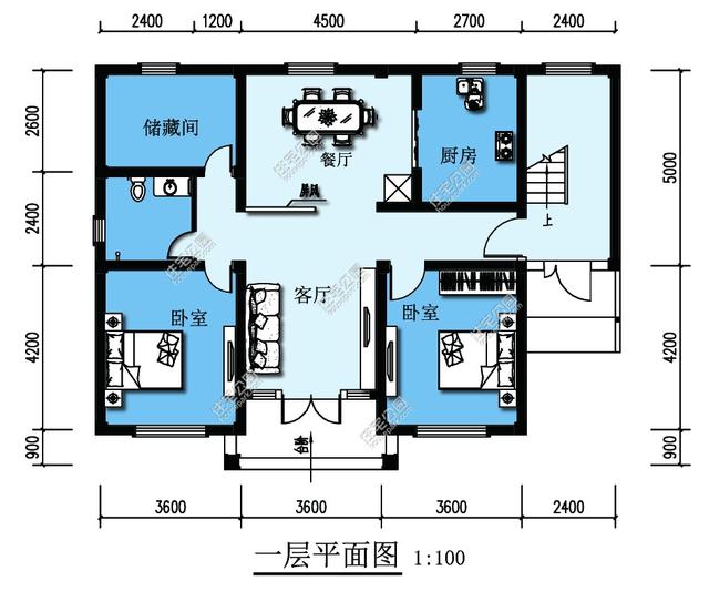 13x10米新农村自建房户型分享,经典实用!含全图