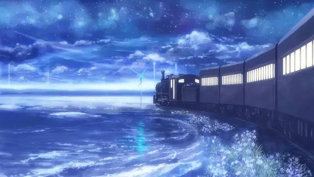 当银河铁道之旅和雪国列车在极光地区相遇,梦