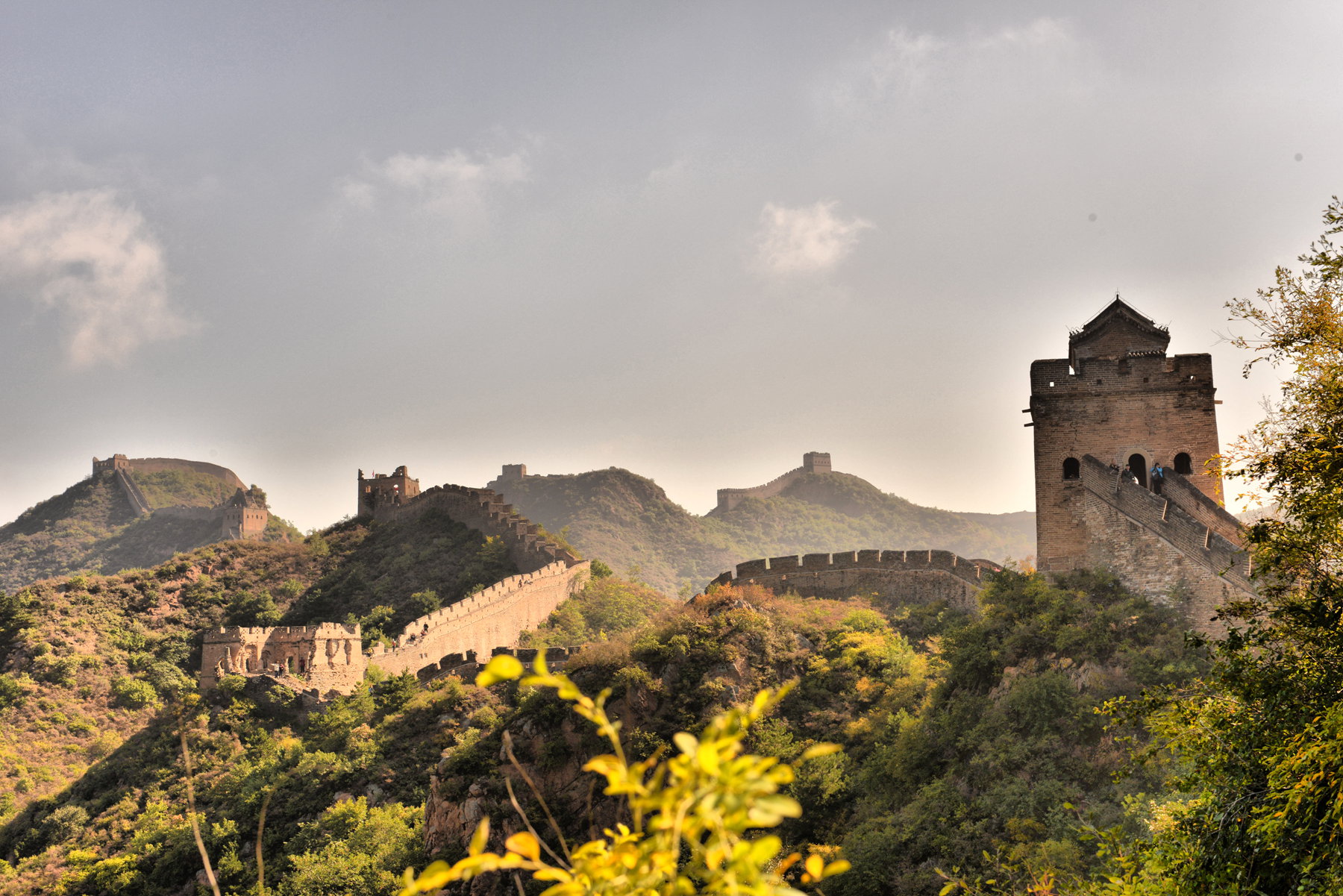 而且现在金山岭长城未经重建,与北旅行