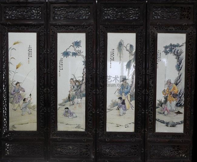 王琦瓷板画真品图片