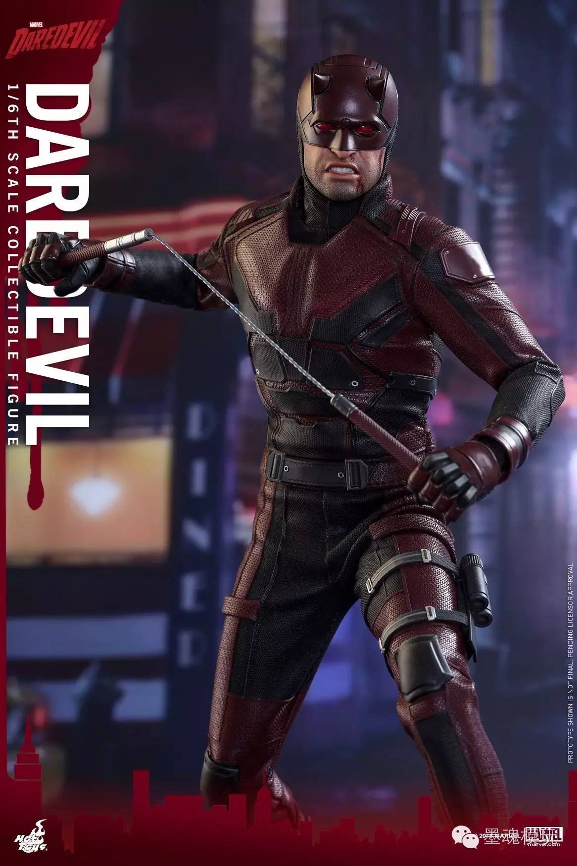 hottoys新品16tms003美剧版夜魔侠超胆侠夜魔侠daredevil