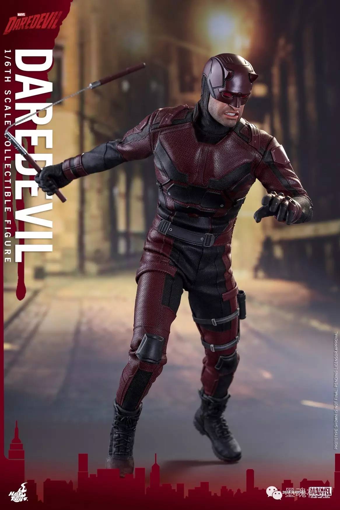 hottoys新品16tms003美剧版夜魔侠超胆侠夜魔侠daredevil