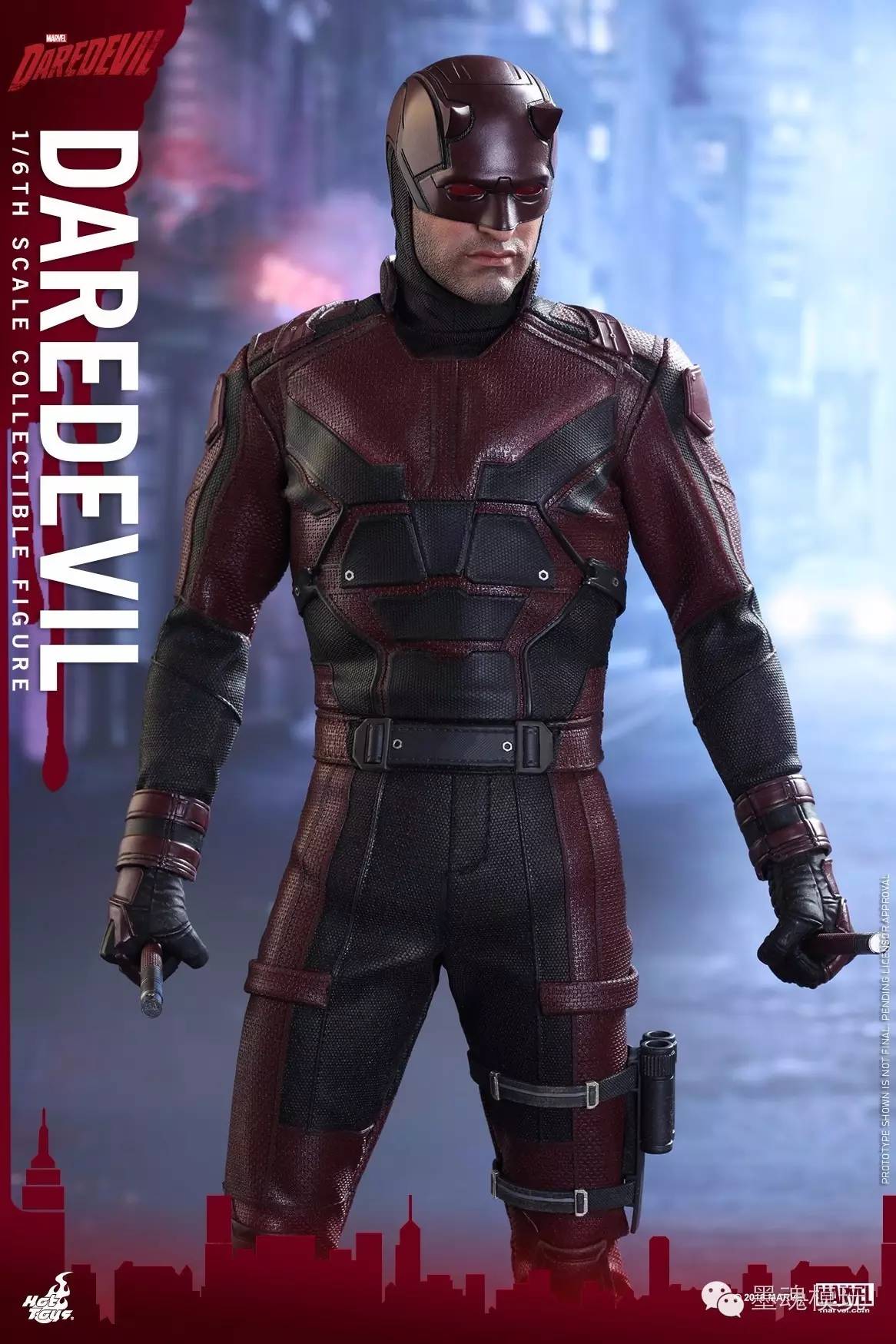 hottoys新品16tms003美剧版夜魔侠超胆侠夜魔侠daredevil