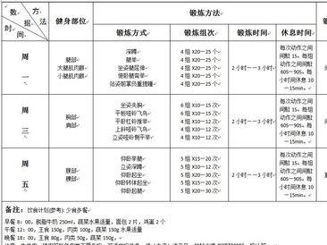 体育与健康计划