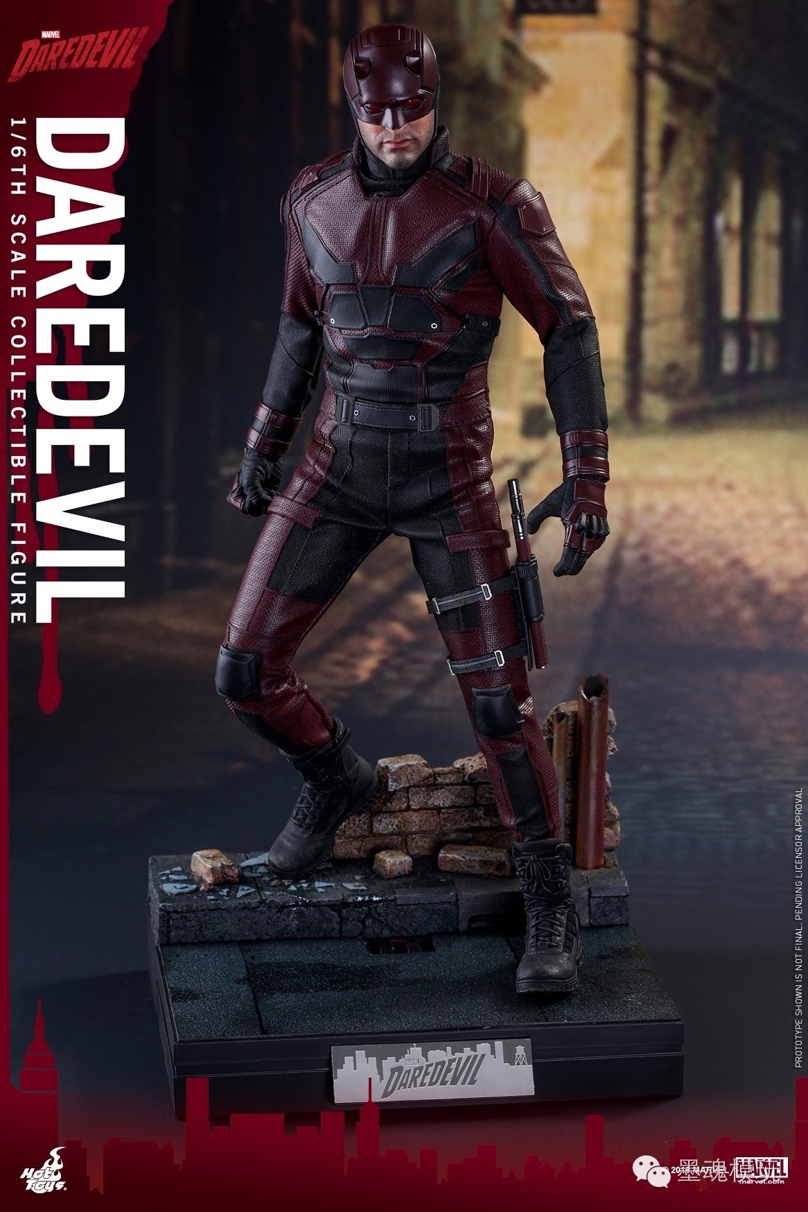 hottoys新品16tms003美剧版夜魔侠超胆侠夜魔侠daredevil