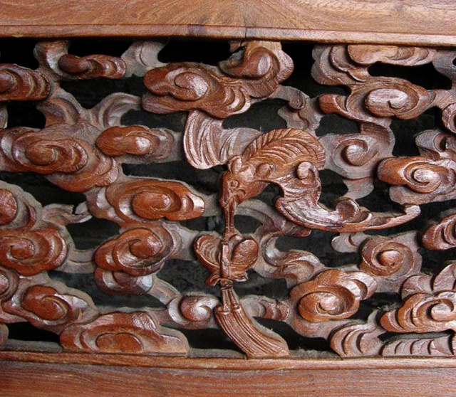 中国古建的浪漫雕花板
