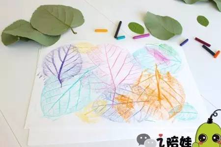 教育 正文 4 艺术画 树叶拓画也是为了让娃看清树叶的纹理,这种游戏芊