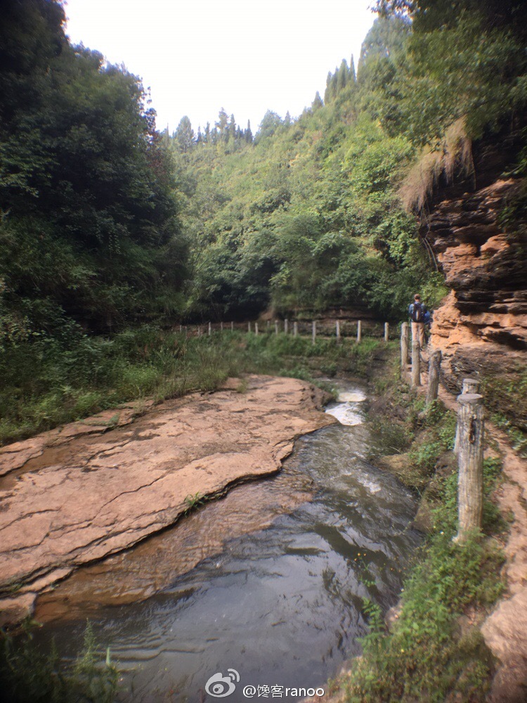 石板河风景区内,回眸凝视险峻处景色绝美,处处可见奇峰对峙,层峦叠翠