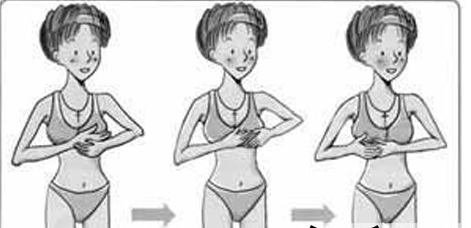 健康 正文  step1:拍打操 步骤:双手交替着由上往下对胸部的下侧,外