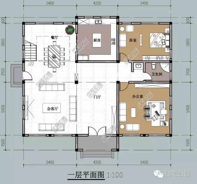 适合农村自建的经典户型,2层乡村别墅15x13米!