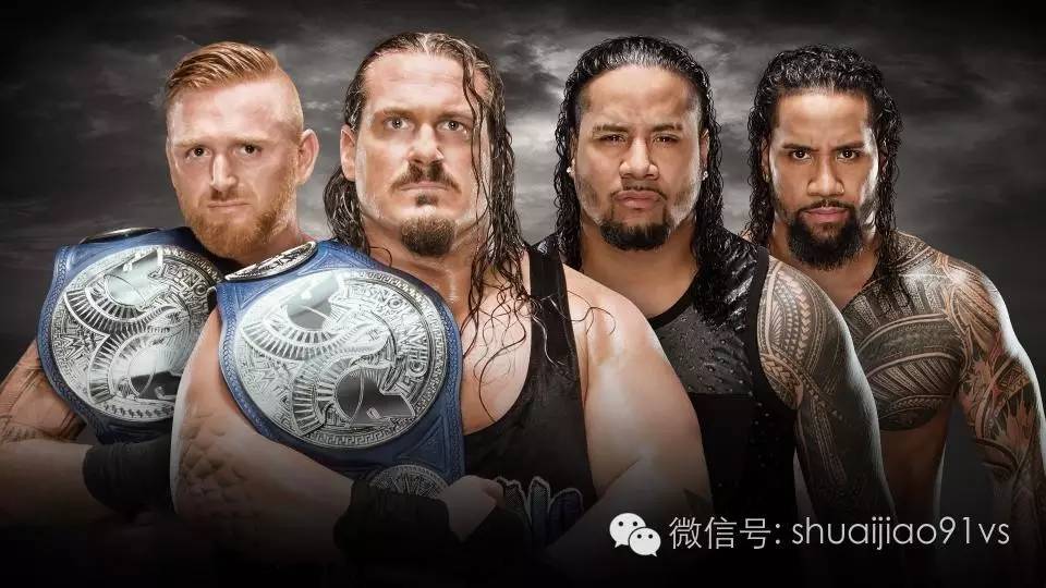 wwe smackdown双打冠军赛 乌索兄弟 the usos  vs.