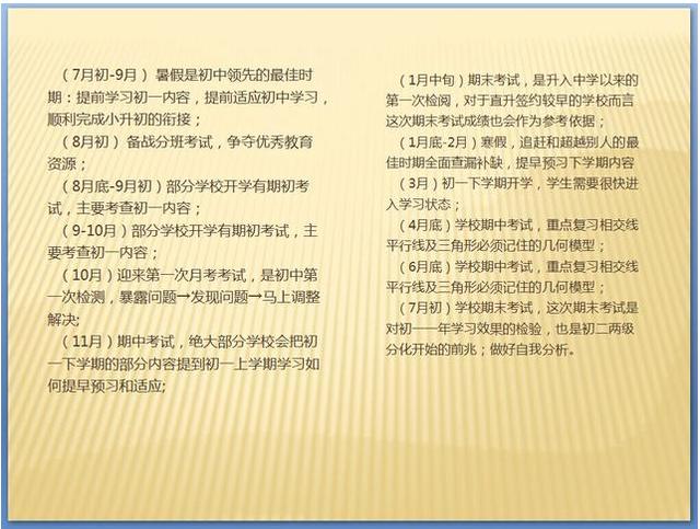 资深老师分享初中三年学习规划表,助孩子得胜中考