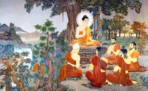 如果有人在修行方面已有基础,佛陀就给他指出一条成就圣果之道.