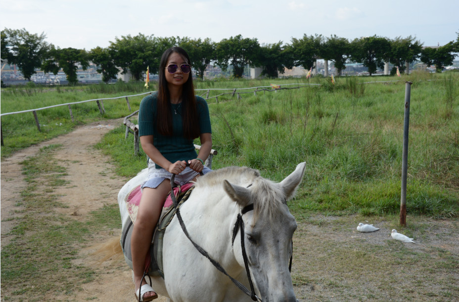 蓝瘦、香菇,美女有马骑,我没马骑