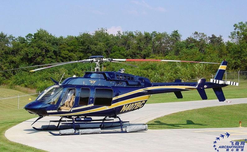 最后展示的是超越客户一切期待的直升机:贝尔407