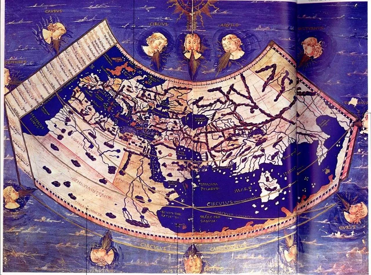 二世纪时托勒密所绘之地图