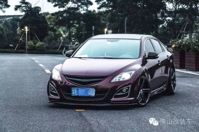 禅城改装车lzoomzoommazda6黑玫瑰睿翼