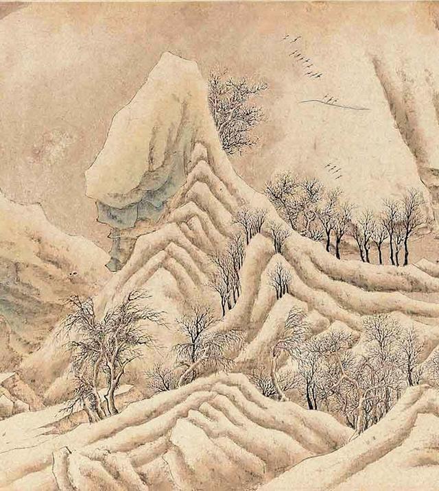 文征明雪景山水代表作关山积雪图