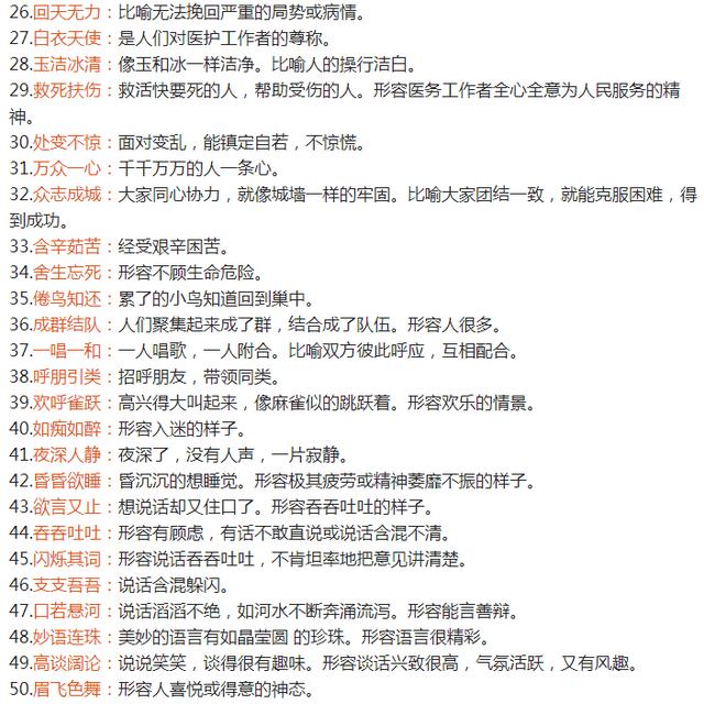 下面请学习给大家带来的小学成语大全及解释相关内容.