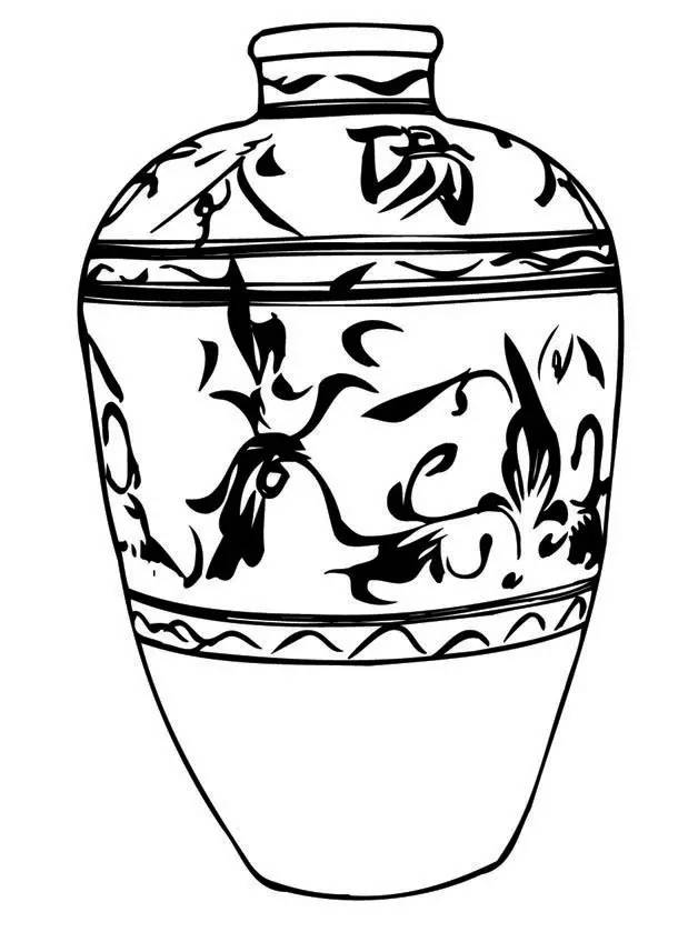 中国的古代陶瓷 绘画装饰清秀素雅,图案种类繁多 瓷器被附上图案