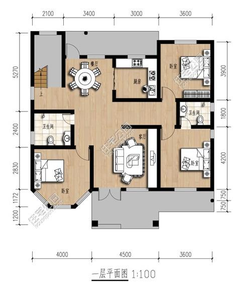 13x12米自建房经典户型,外观美,布局好!含全图