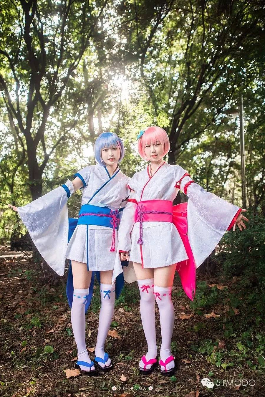 re从零开始的异世界生活幼年拉姆与雷姆可爱萝莉cosplay