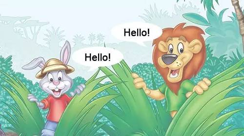 学习相关内容,并引导孩子在生活中使用英文打招呼"hello!
