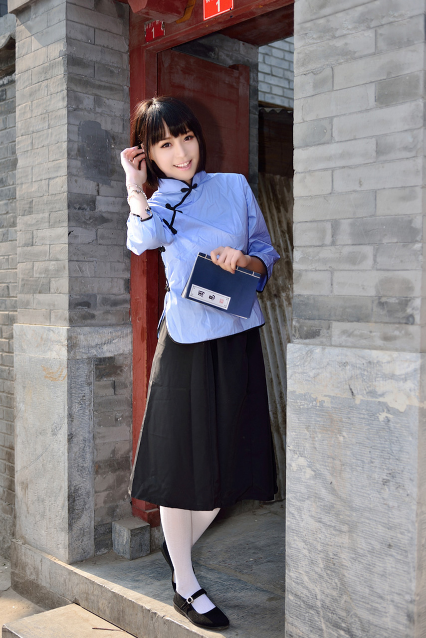 民国时尚旧时代的中国女学生装