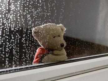 喜欢雨,喜欢一个人倚靠在窗前,手握一杯茗茶,听雨.