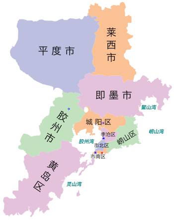 你熟悉青岛政区地图吗