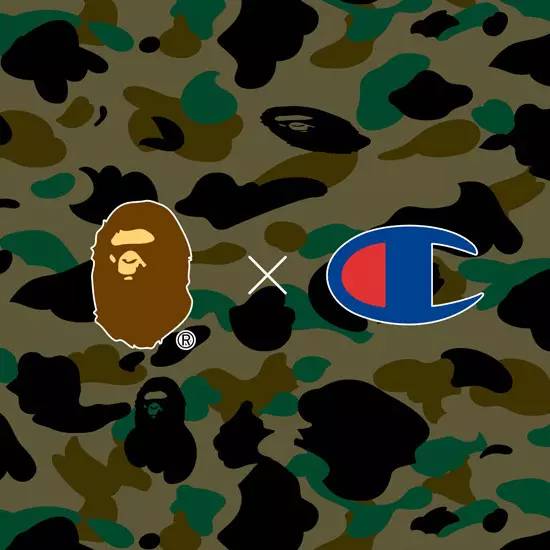 潮牌 bape x champion这口土我吃了.