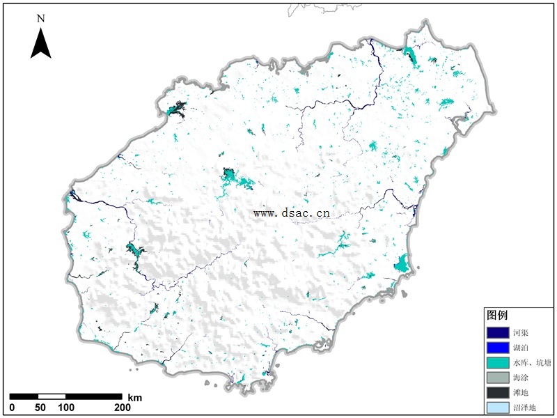 研究海南省水域分布数据可推动城市化进程