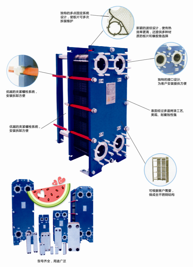 江阴市宝特换热设备为提新疆用户提供板式换热器