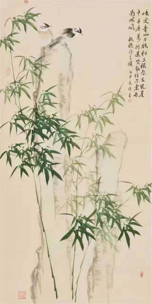 咬定青山不放松,立根原在破岩中.千磨万击还坚劲,任尔东西南北风.