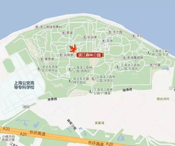 梦清园,曹阳地区 北外滩绿地 嫩江路,黄兴公园,共青森林公园 锦绣路