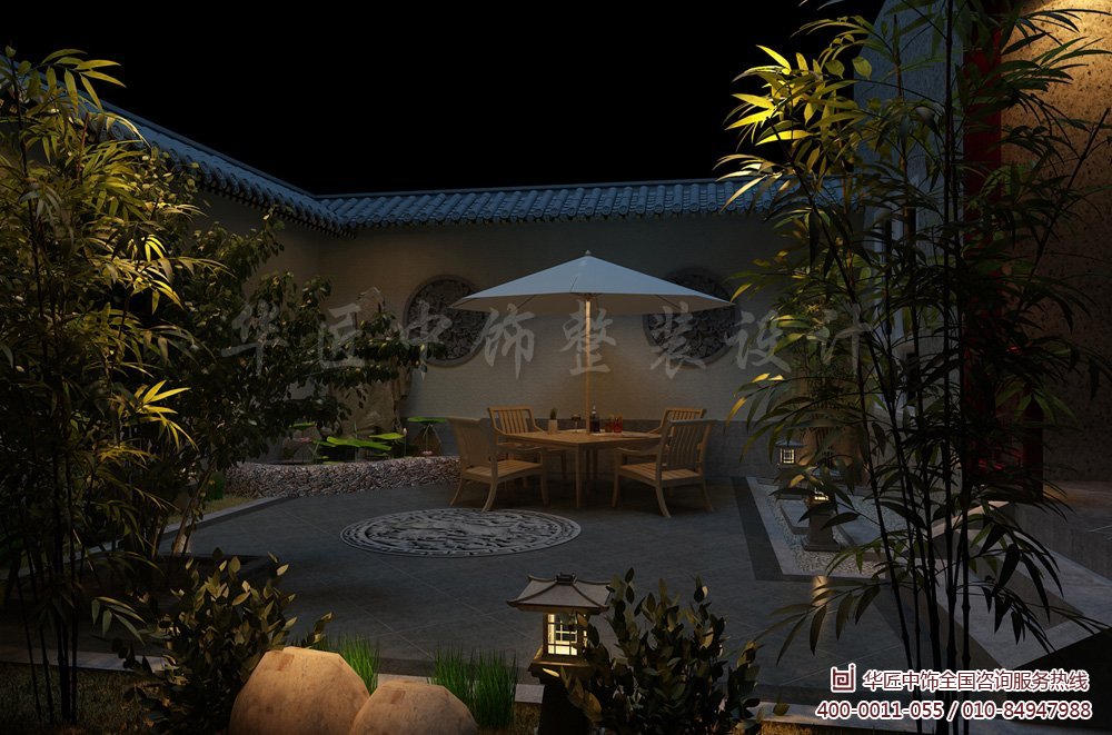 小花园的造型与整体住宅风格完美匹配,将中国传统文化以全新的态势作