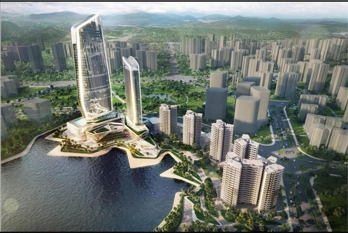 金湾国际商务中心批前公示最高点215米含6栋住宅