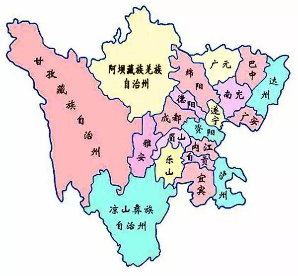 四川各市人眼中的四川地图,看完自己的家乡你还淡定吗
