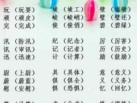 《飞船上的特殊乘客》多音字同音字形近字组词