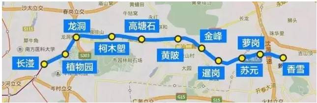 新鲜出炉最新广州地铁线路图又添三条线路