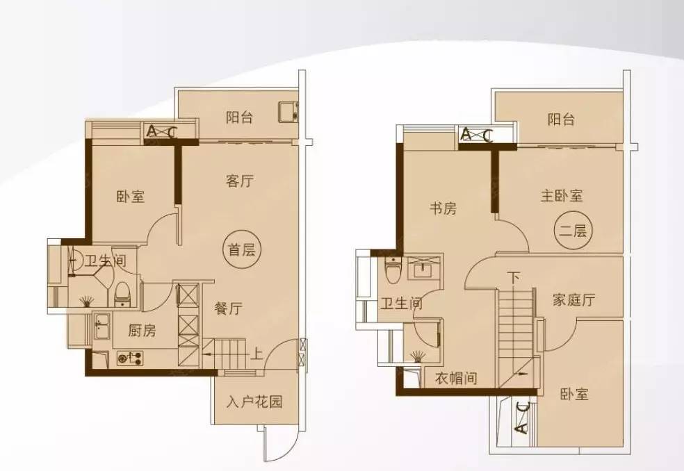 在项目所有产品中,85平复式四房是最受欢迎的亮点户型之一,现在我们