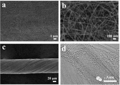 (a)碳纳米管薄膜sem图
