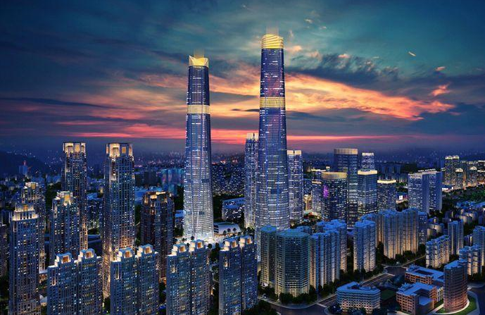 中国的双子塔,海南第一高塔-海口塔,建在了海口地震设防高烈度区和强