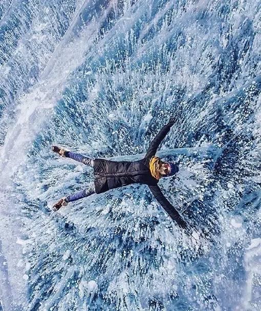 【行摄部落】冬季冰冻的贝加尔湖风光摄影图片