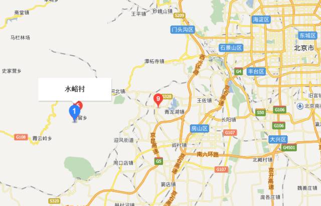 北京市西南80公里处的房山区南窖乡,距108 国道8公里,距区政府
